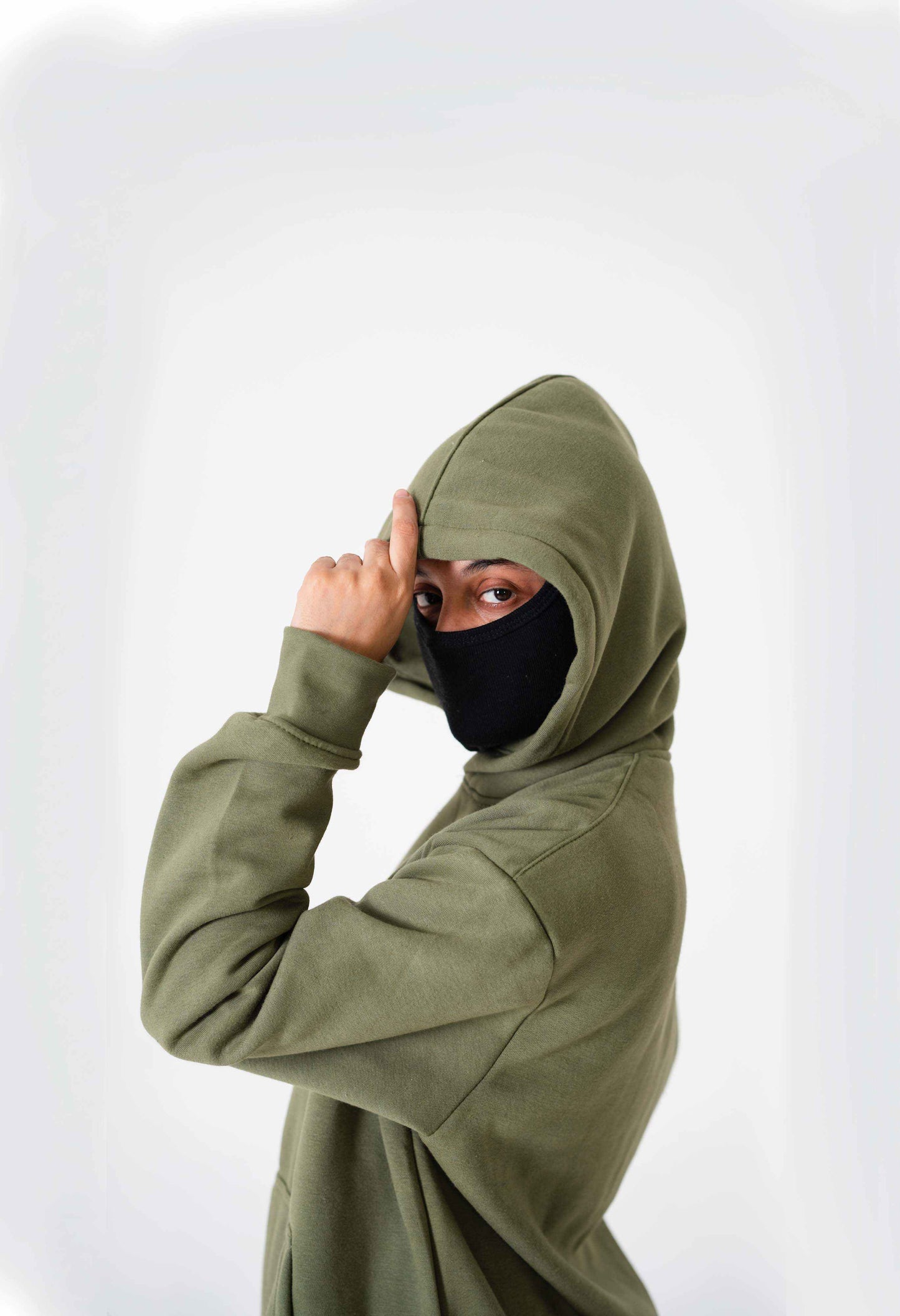 Olive Green Pullover Hoodie