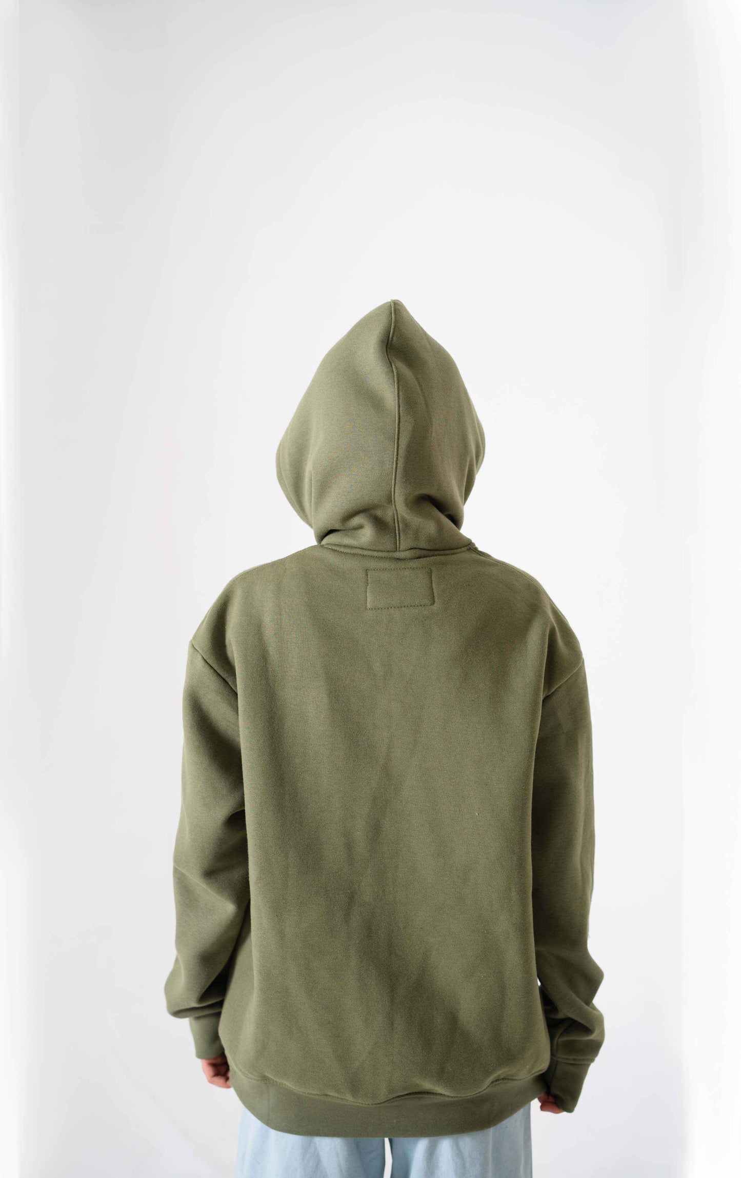 Olive Green Pullover Hoodie