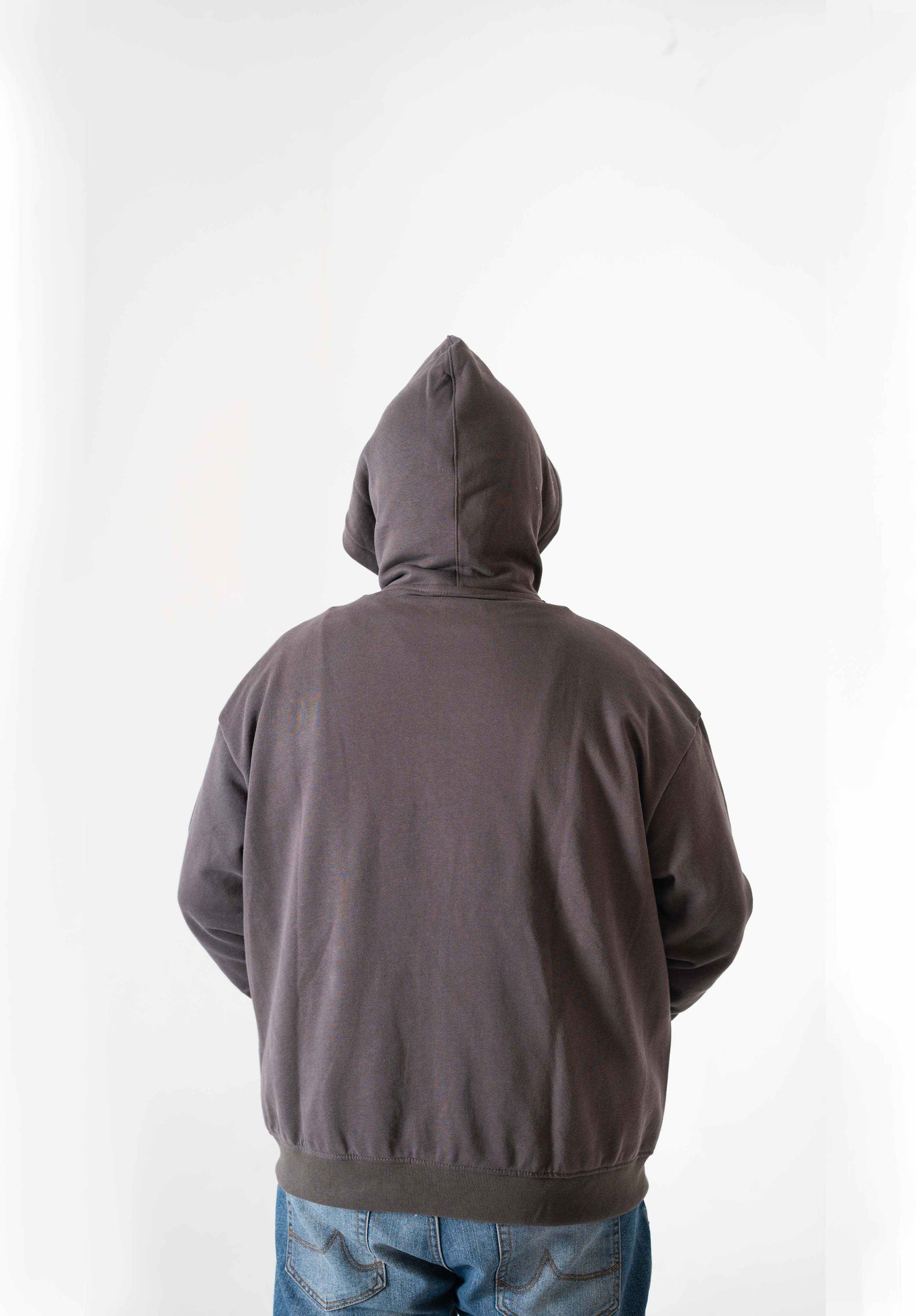 Charcoal Grey Zipped Hoodie