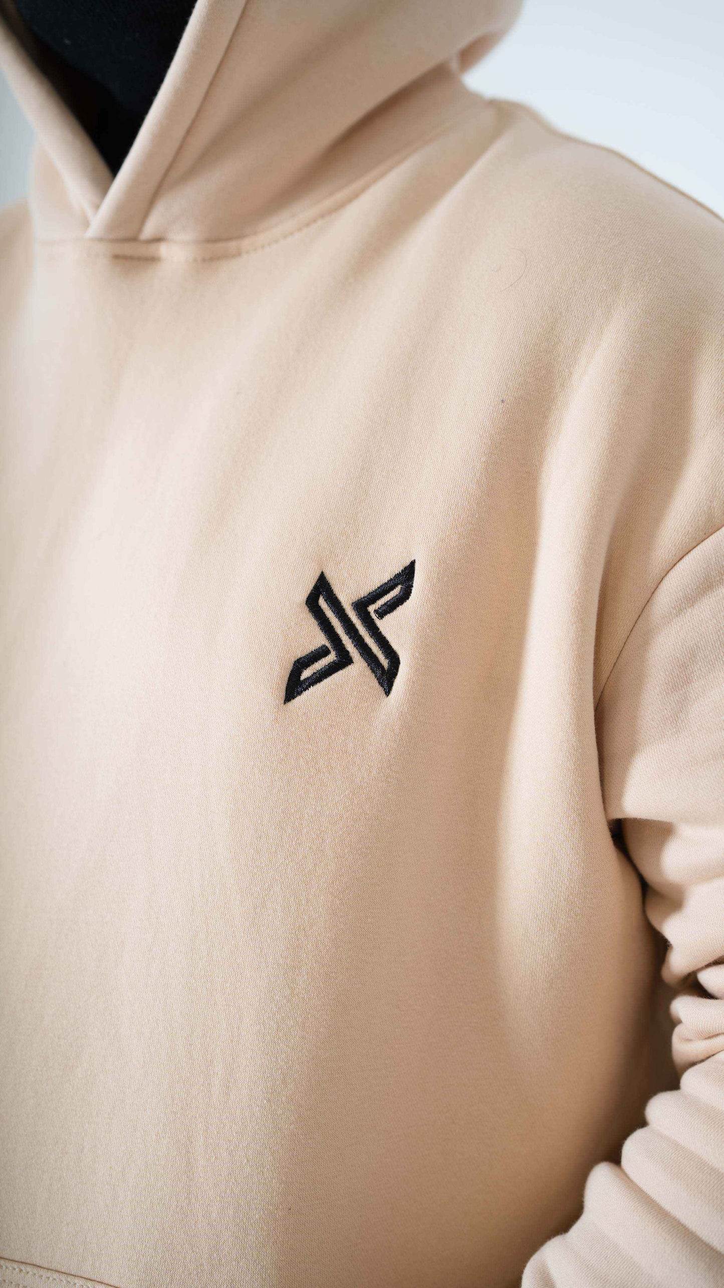 Beige Pullover Hoodie